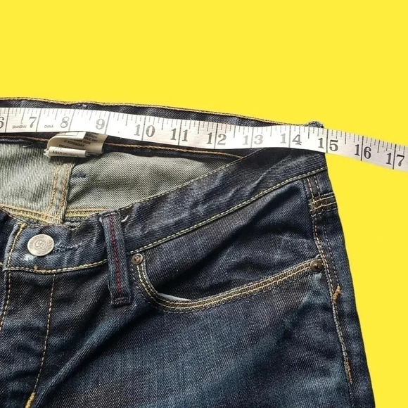 Banana Republic Jeans Womens Size 4  Wash Cuffed Cropped Capri Denim Blue - Picture 9 of 11